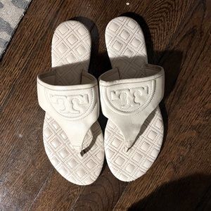 Tory Burch Quilted Fleming Flat-Thong Sandals
